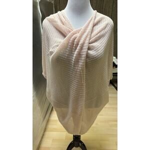 AllSaints Pink Itat Twist Knit Knit Top Blouse Size S